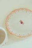 Set de Regalo Florecer: Pocillo + Plato de 12 cm Donde Tú Estás, Algo Florece.