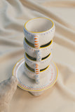 Set de Pocillo de 06 Oz + Plato Base 15 Cm  Llévame al Mar