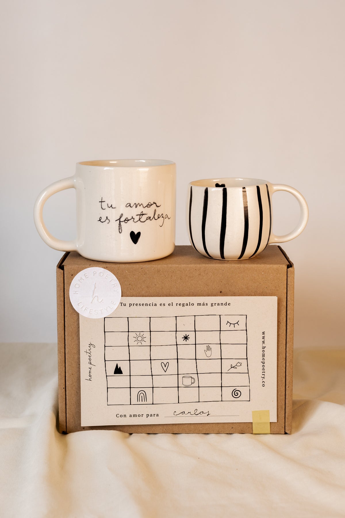 Set Pocillo Tu Amor Es Fortaleza + Pocillo Minimal 6 OZ