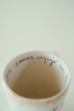 Pocillo en Cerámica 09 Oz Florecer: Todo lo que somos, empezó en ti.