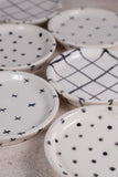 Plato Base con Pestaña Rayones 14 cm