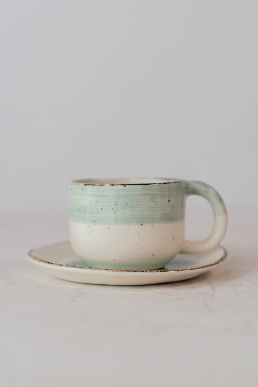Set Espresso Alba Individual: Pocillo 03 oz + Plato Pequeño 12 cm- Bajo Pedido