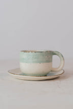 Set Espresso Alba Individual: Pocillo 03 oz + Plato Pequeño 12 cm- Bajo Pedido