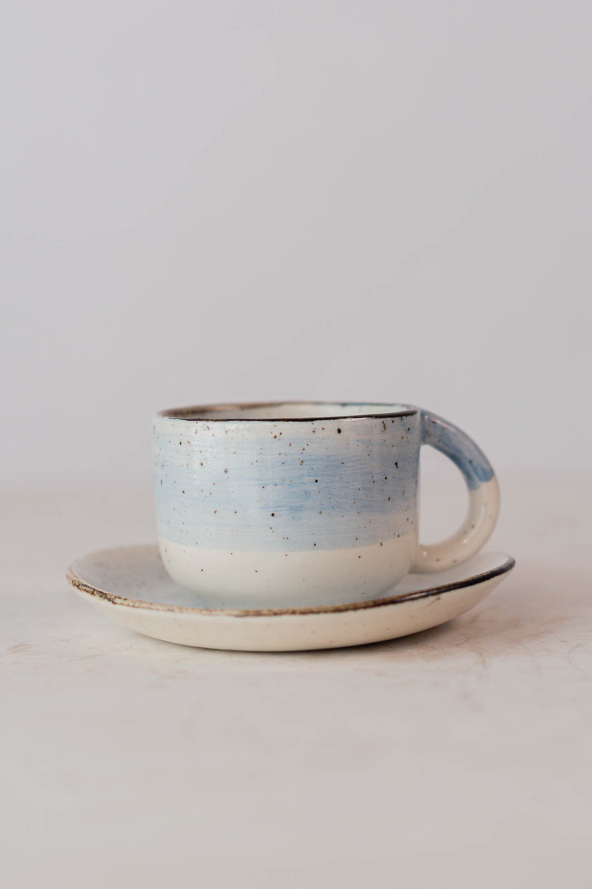 Set Espresso Alba Individual: Pocillo 03 oz + Plato Pequeño 12 cm- Bajo Pedido